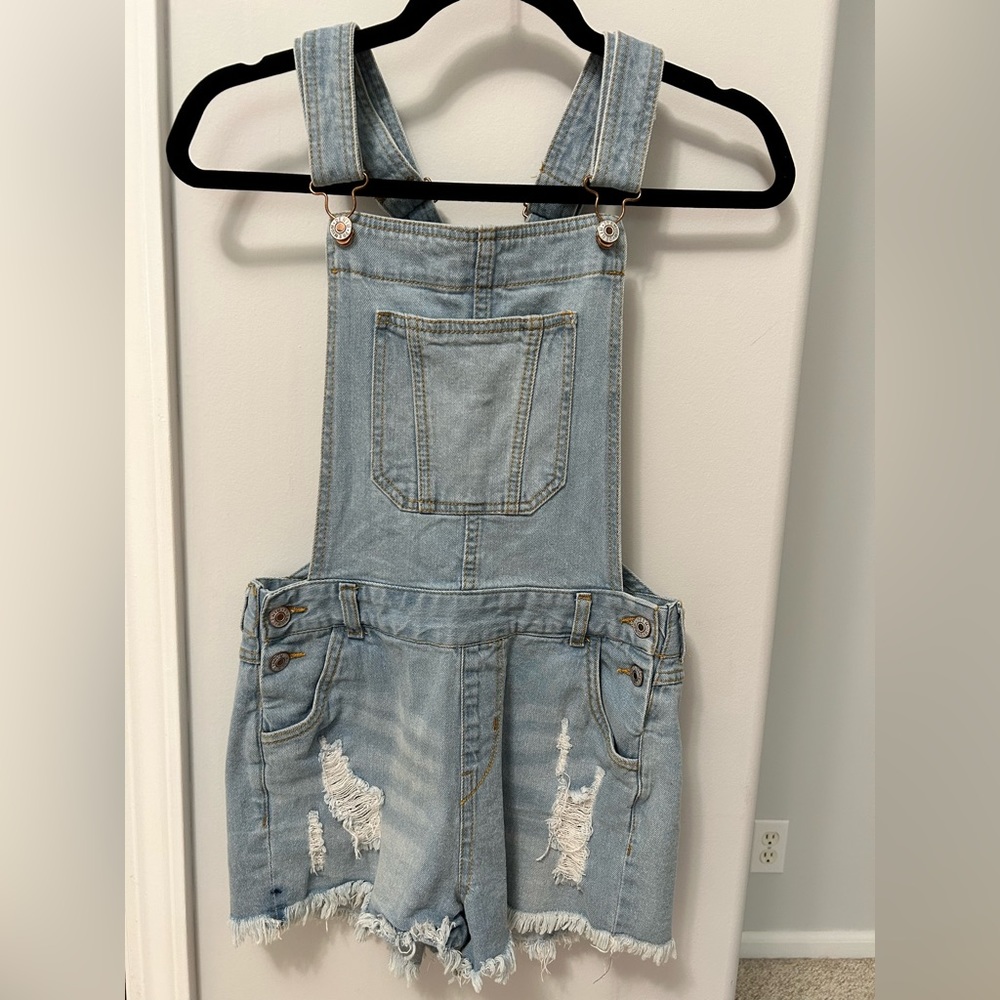 Mahina Frayed Overalls
